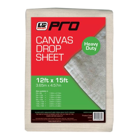 ROKSET CLOTH DROP SHEET 12 X 15 